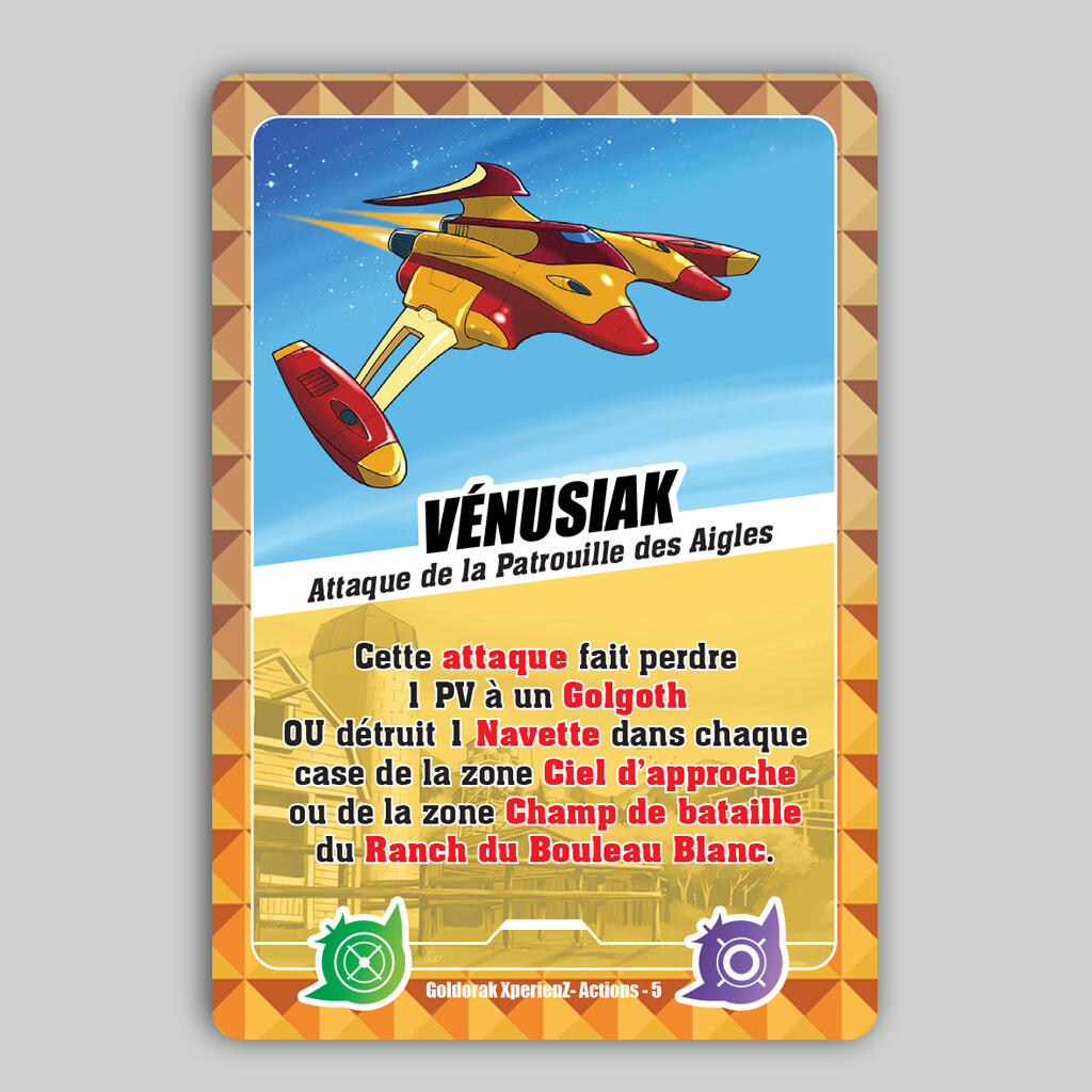 Jeu Goldorak XperienZ - Carte de jeu stratégique 3