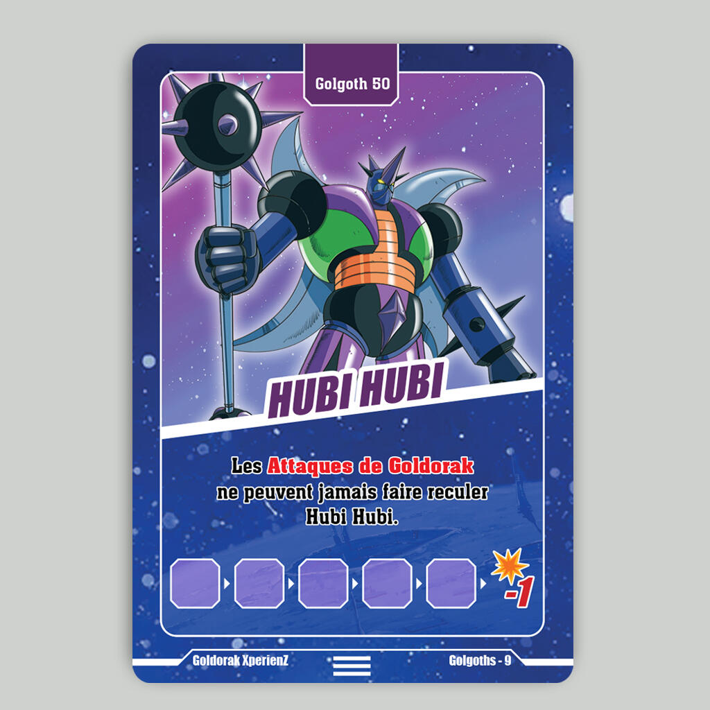 Jeu Goldorak XperienZ - Carte de jeu stratégique 5