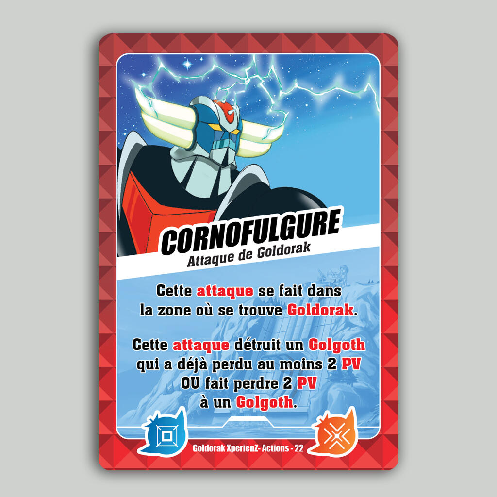 Jeu Goldorak XperienZ - Carte de jeu stratégique 2