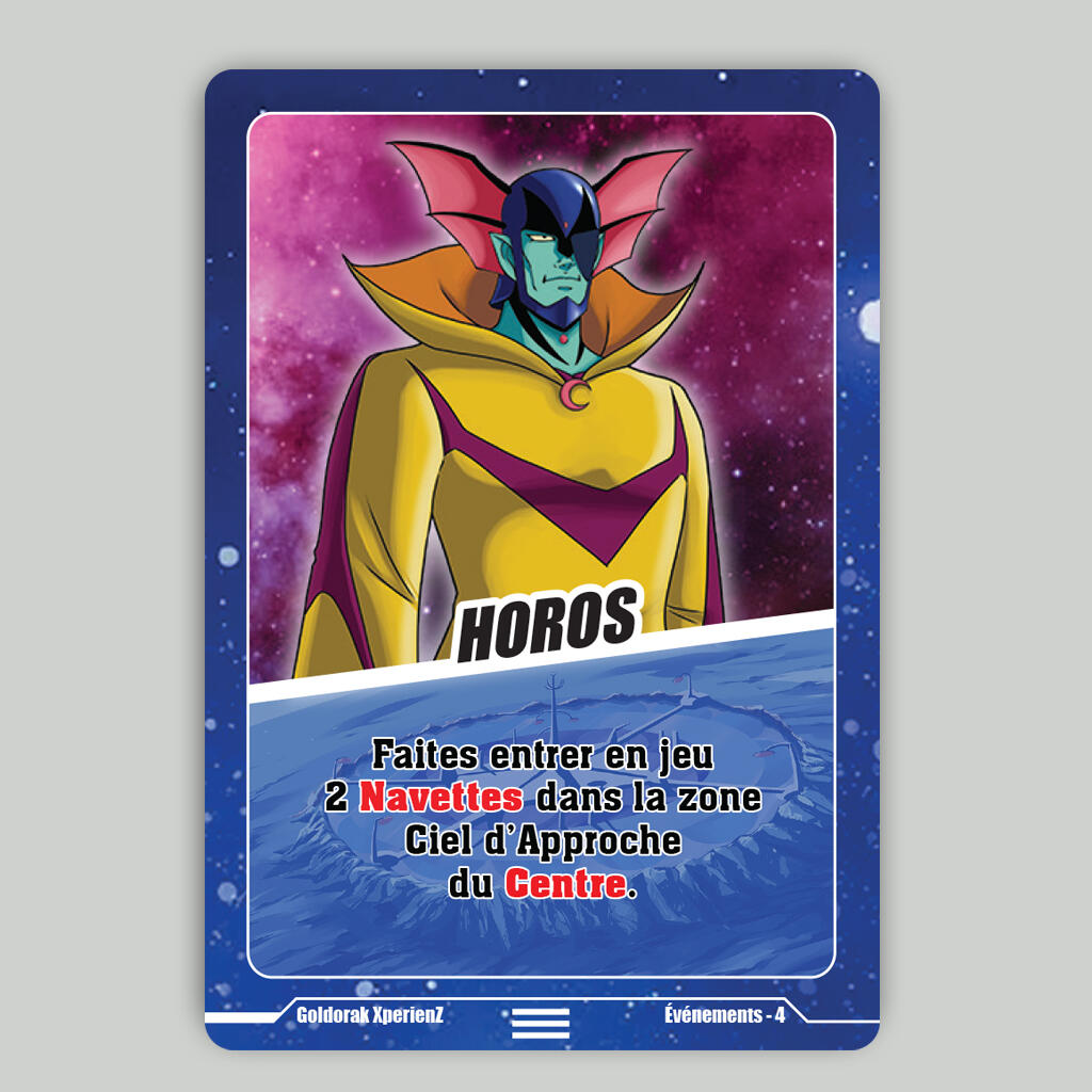 Jeu Goldorak XperienZ - Carte de jeu stratégique 4