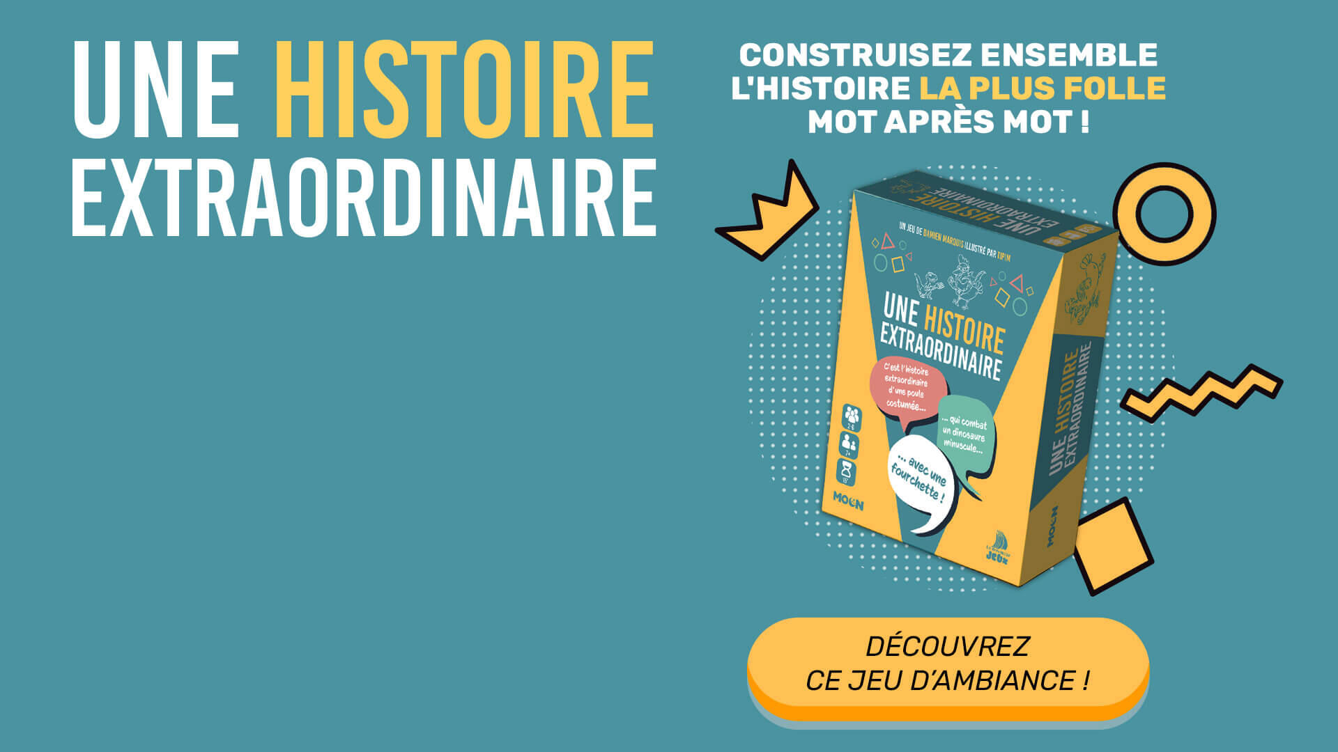 Une Histoire Extraordinaire - Jeu de cartes mémoire et narration Moon Éditions