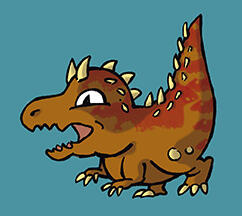 Carte dinosaure minuscule